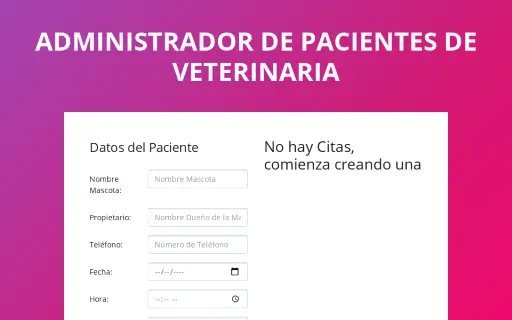 Administrador Pacientes Veterinaria imagen